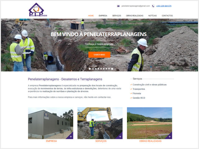 Lançamento do novo site www.penelaterraplanagens.pt